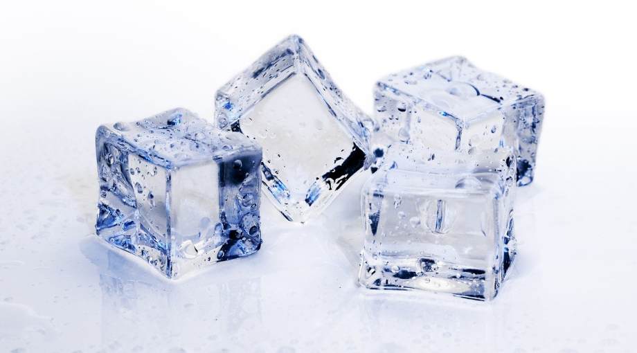 Ice cubes melting and thawing